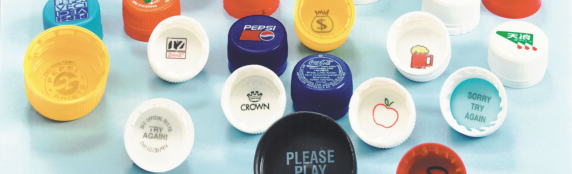 Printed caps and closures by Desco Machine Company