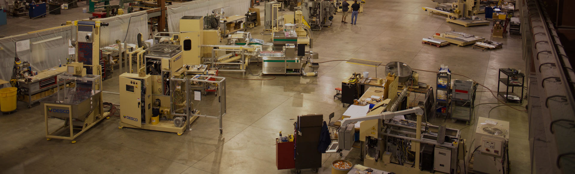 Spares and service Production and assembly floor at Desco Machine Company