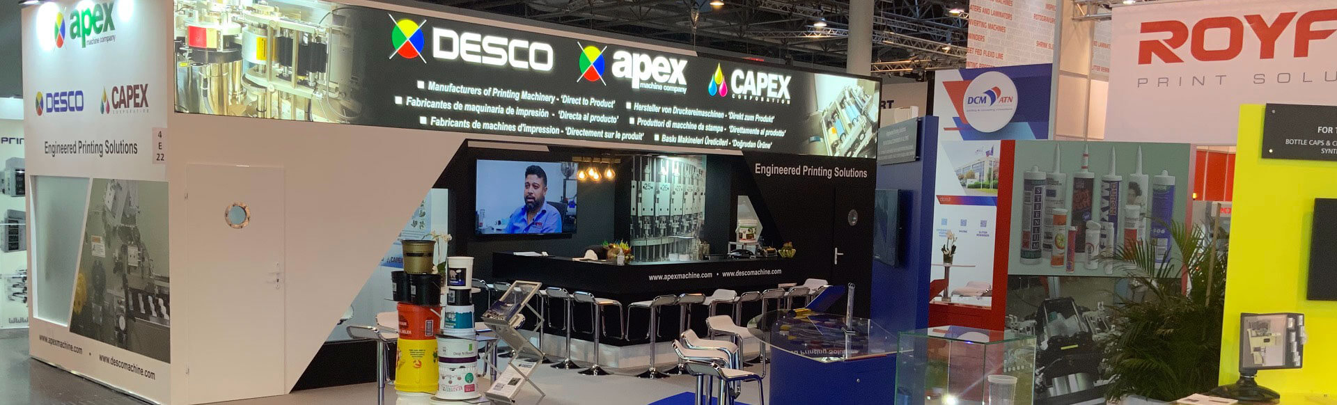 Printed caps and closures by Desco Machine Company